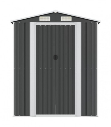 Garden Shed Anthracite 192x274x223 cm Galvanised Steel
