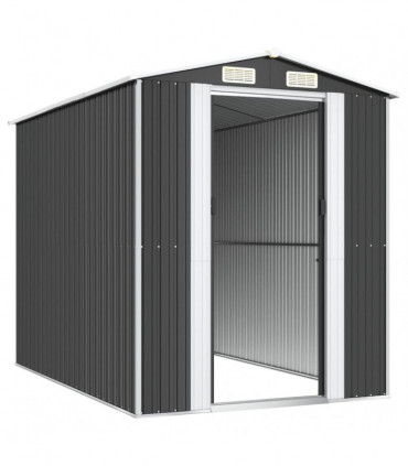 Garden Shed Anthracite 192x274x223 cm Galvanised Steel