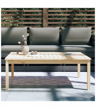 vidaXL Garden Table 121x82.5x45 cm Solid Wood Pine