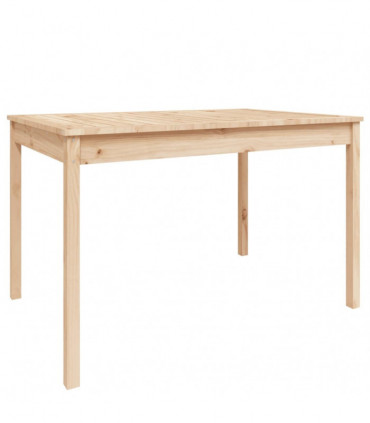 vidaXL Garden Table 121x82.5x76 cm Solid Wood Pine