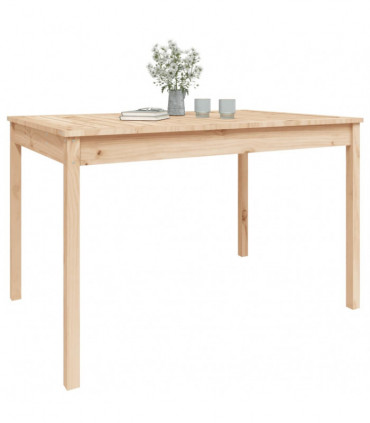 vidaXL Garden Table 121x82.5x76 cm Solid Wood Pine