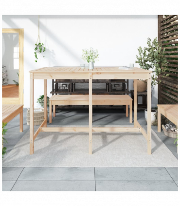 vidaXL Garden Table 159.5x82.5x110 cm Solid Wood Pine