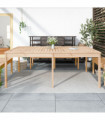 vidaXL Garden Table 203.5x100x76 cm Solid Wood Pine