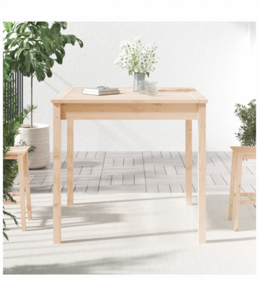 vidaXL Garden Table 82.5x82.5x76 cm Solid Wood Pine