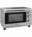 HOMCOM 30L Mini Oven with Adjustable Temperature, 60 Min Time 1600W, Silver