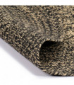 Handmade Rug Jute Black and Brown 180 cm