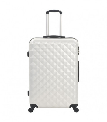 Hardcase Trolley Set 3 pcs Bright Silver ABS