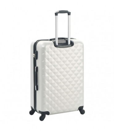 Hardcase Trolley Set 3 pcs Bright Silver ABS