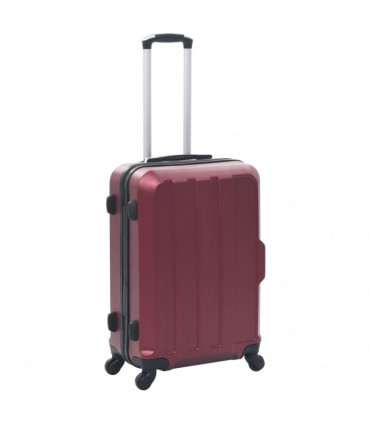 Hardcase Trolley Set 3 pcs Wine Red ABS