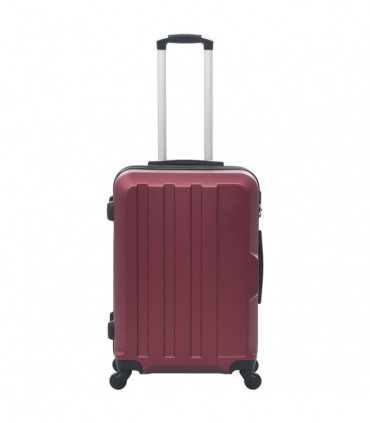 Hardcase Trolley Set 3 pcs Wine Red ABS