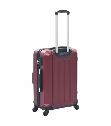 Hardcase Trolley Set 3 pcs Wine Red ABS