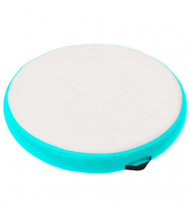 Inflatable Gymnastic Mat with Pump 100x100x20 cm PVC Green