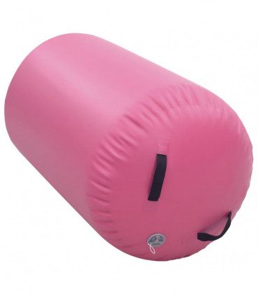 Inflatable Gymnastic Roll with Pump 100x60 cm PVC Pink