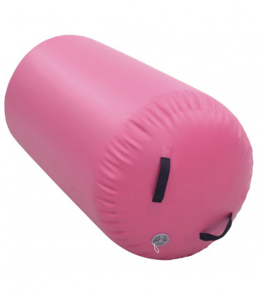 Inflatable Gymnastic Roll with Pump 120x75 cm PVC Pink