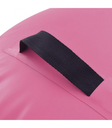 Inflatable Gymnastic Roll with Pump 120x75 cm PVC Pink