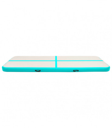 Inflatable Gymnastics Mat with Pump 300x100x15 cm PVC Green