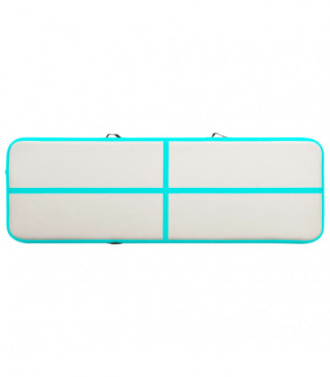 Inflatable Gymnastics Mat with Pump 300x100x15 cm PVC Green