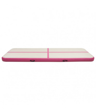 Inflatable Gymnastics Mat with Pump 500x100x20 cm PVC Pink