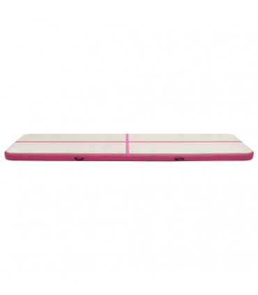 Inflatable Gymnastics Mat with Pump 600x100x20 cm PVC Pink