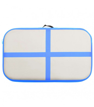 Inflatable Gymnastics Mat with Pump 60x100x10 cm PVC Blue