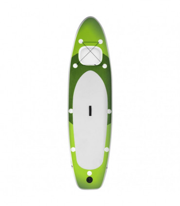 Inflatable Stand Up Paddle Board Set Green 330x76x10 cm