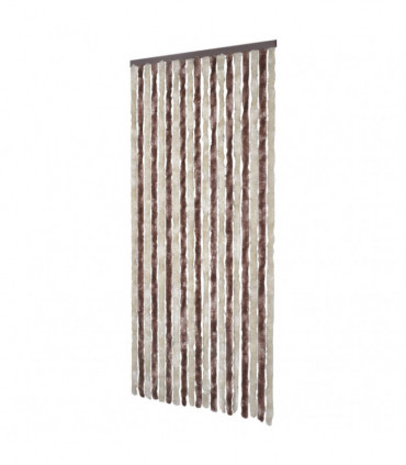 Insect Curtain Beige and Light Brown 90x220 cm Chenille