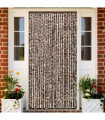 Insect Curtain Brown and White 100x220 cm Chenille