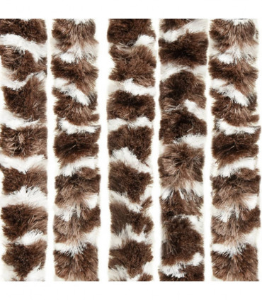 Insect Curtain Brown and White 100x220 cm Chenille