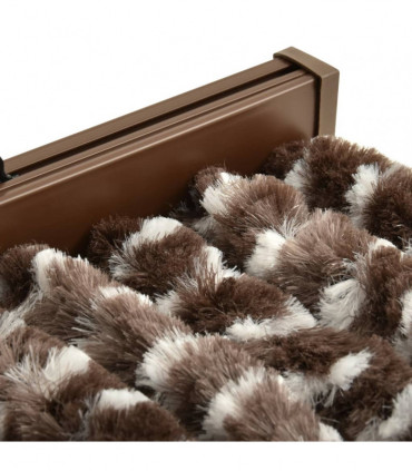 Insect Curtain Brown and White 100x220 cm Chenille