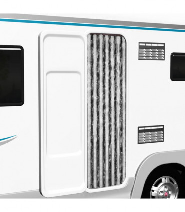 Insect Curtain Grey and White 56x185 cm Chenille