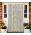 Insect Curtain Light and Dark Grey 100x220 cm Chenille