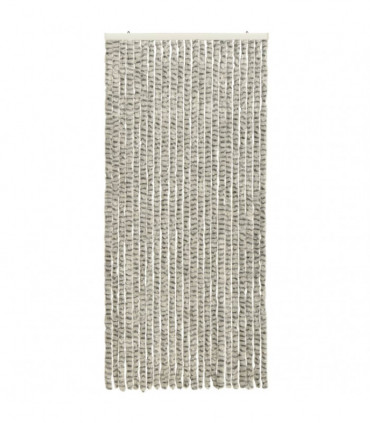 Insect Curtain Light and Dark Grey 90x220 cm Chenille
