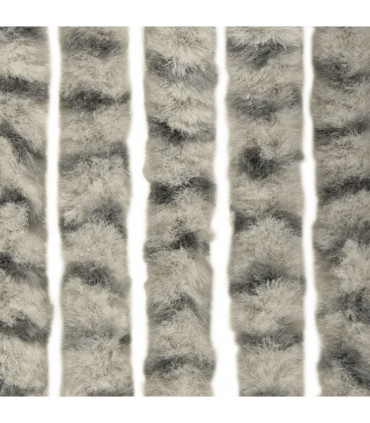 Insect Curtain Light and Dark Grey 90x220 cm Chenille