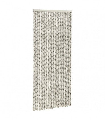 Insect Curtain Light and Dark Grey 90x220 cm Chenille