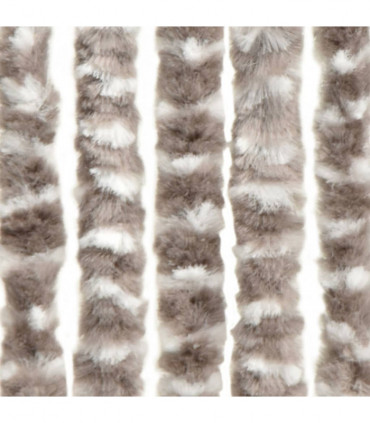 Insect Curtain Taupe and White 90x220 cm Chenille