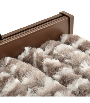 Insect Curtain Taupe and White 90x220 cm Chenille