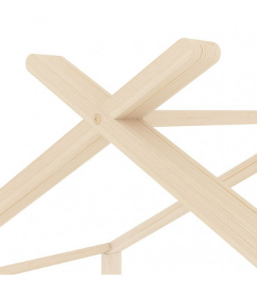 Kids Bed Frame Solid Pine Wood 70x140 cm