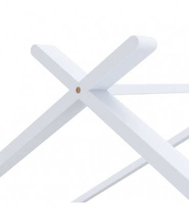 Kids Bed Frame White Solid Pine Wood 90x200 cm
