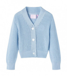 Kids' Cardigan Knitted Blue 104
