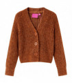 Kids' Cardigan Knitted Cognac 104
