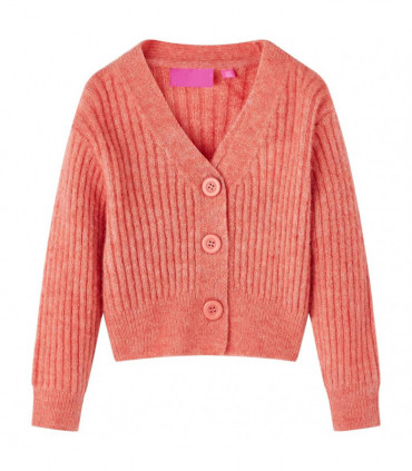 Kids' Cardigan Knitted Medium Pink 104