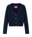 Kids' Cardigan Knitted Navy 116