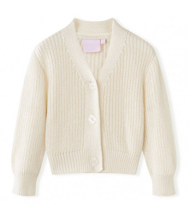 Kids' Cardigan Knitted Snow White 116