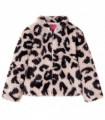 Kids' Coat Faux Fur Light Pink 128