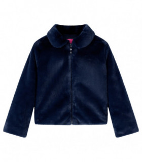 Kids' Coat Faux Fur Navy 104