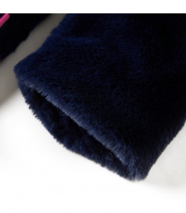 Kids' Coat Faux Fur Navy 104