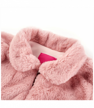 Kids' Coat Faux Fur Pink 116