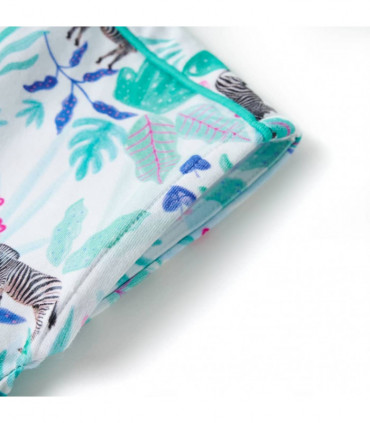 Kids' Dress Ecru and Dark Mint 104