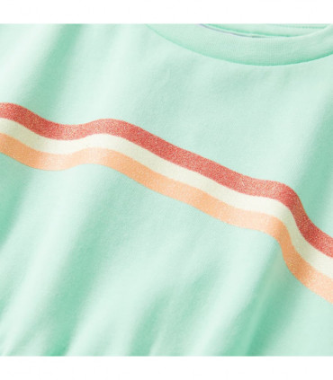 Kids' Dress with Drawstring Bright Green 140