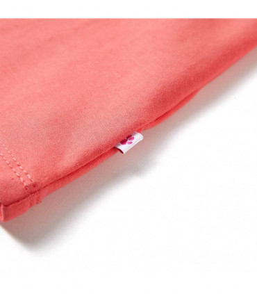 Kids' Dress with Drawstring Coral 140